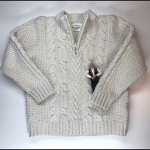 Chunky fisherman’s sweater